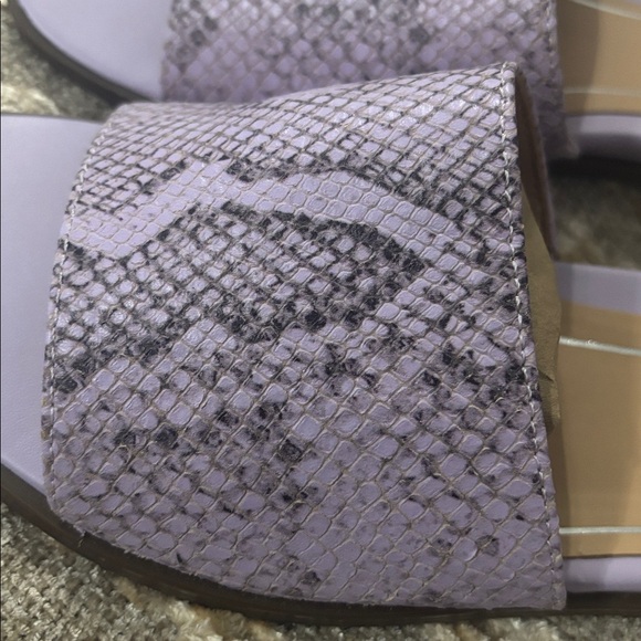 Vionic Demi Slide Purple Snake Leather Flat Women’s Slide Sandals Size 8 NWOB - Picture 14 of 15